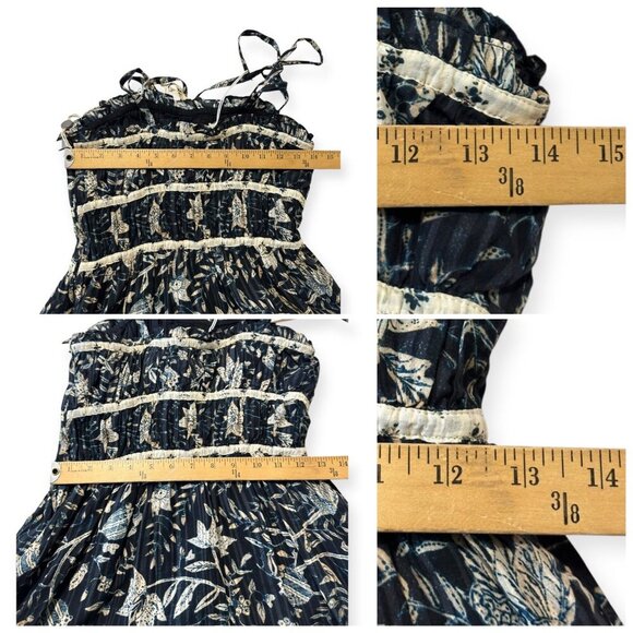 Ulla Johnson Indah Dress, Size 2, Rainforest , Cream/black, New with tag - Picture 15 of 16